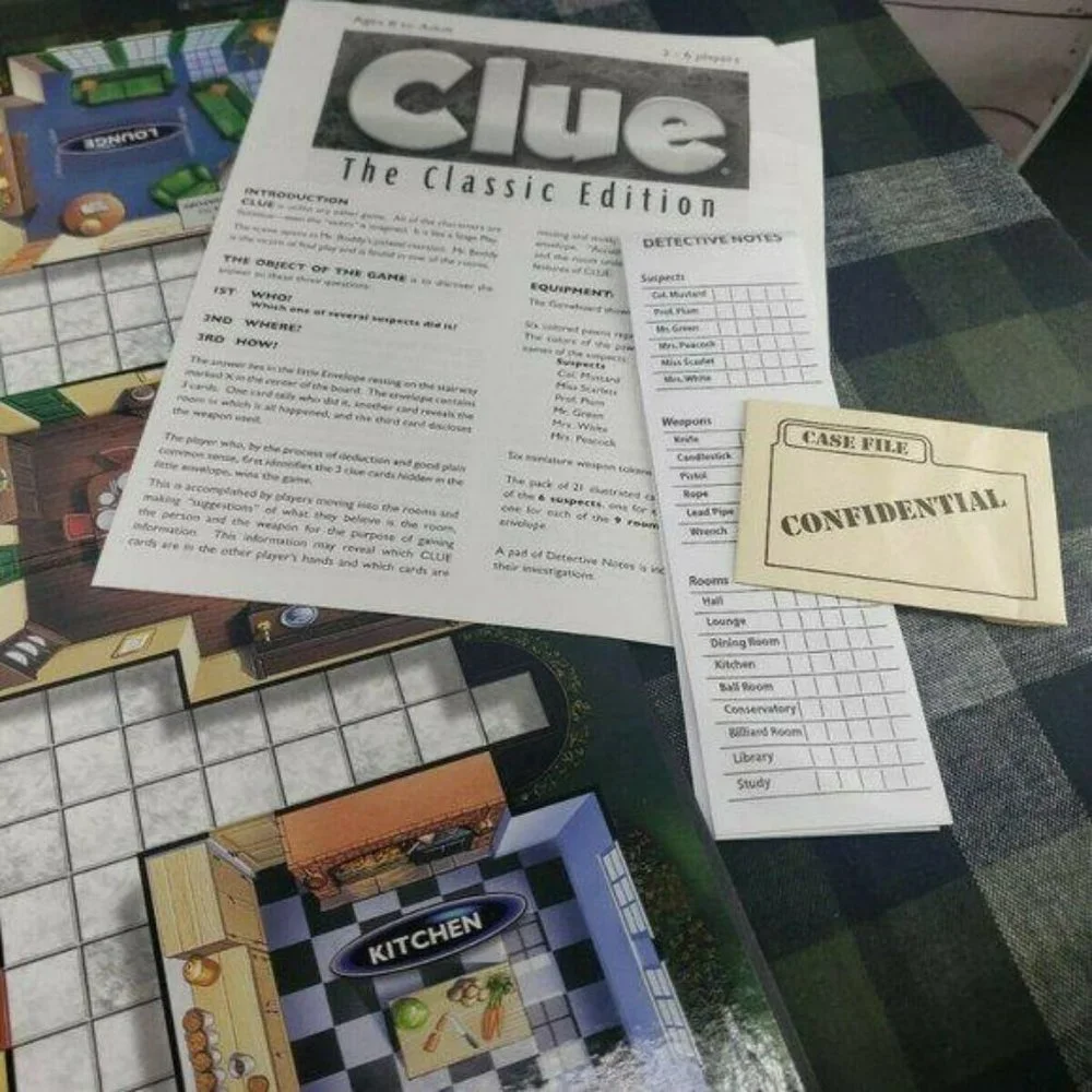Hasbro‎ Clue The Classic Edition board game